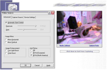 WebBased video capturing system